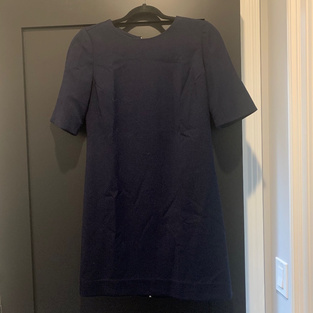 Size 4 blue dress with back zipper
